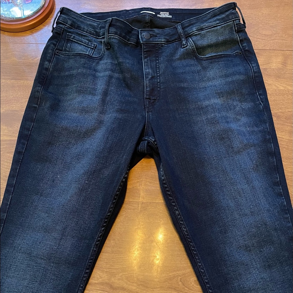 Old navy rock star super skinny high rise jeans 16